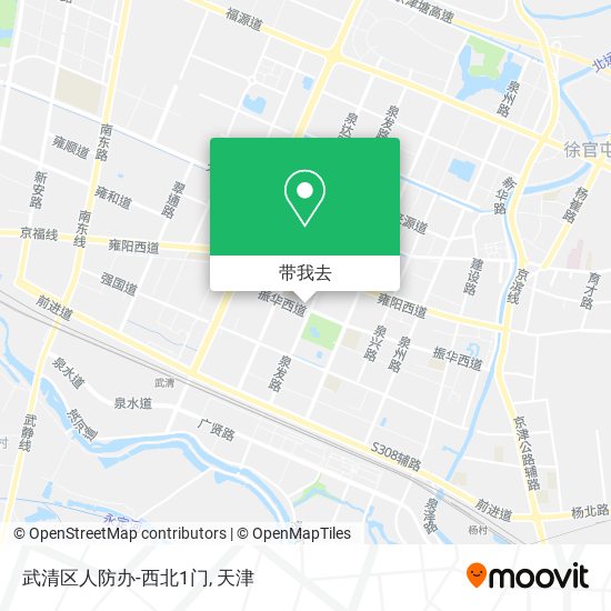 武清区人防办-西北1门地图