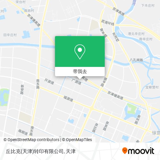 丘比克(天津)转印有限公司地图