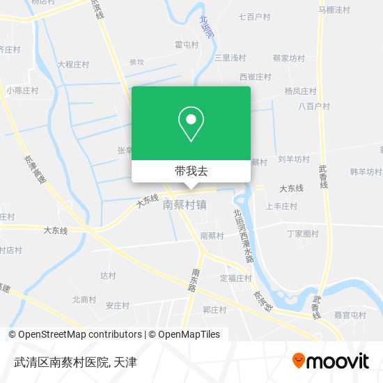 武清区南蔡村医院地图