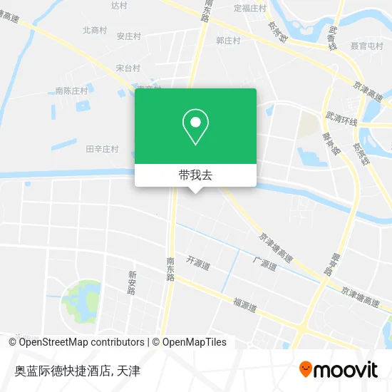 奥蓝际德快捷酒店地图