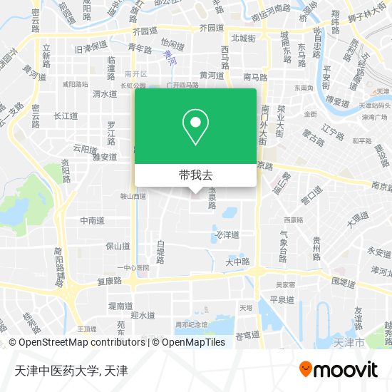 天津中医药大学地图
