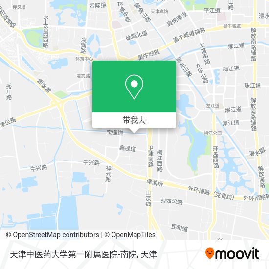 天津中医药大学第一附属医院-南院地图