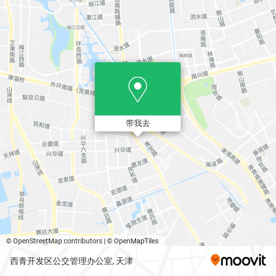 西青开发区公交管理办公室地图