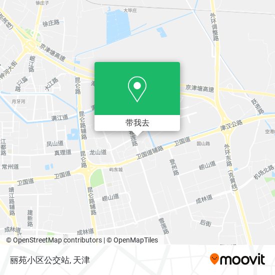 丽苑小区公交站地图