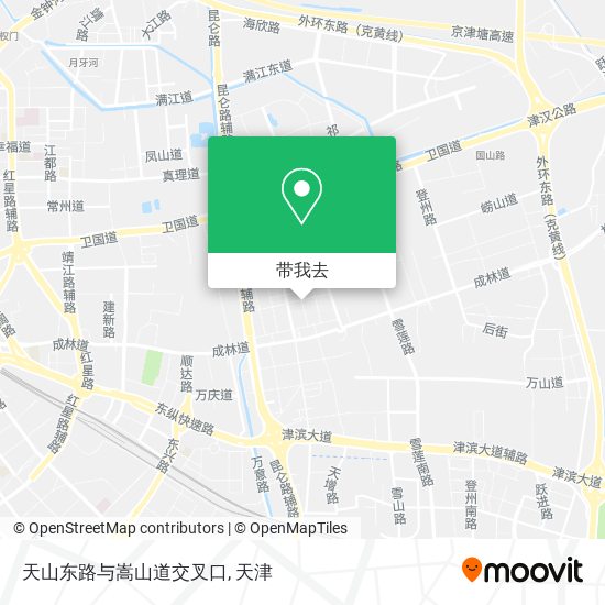 天山东路与嵩山道交叉口地图