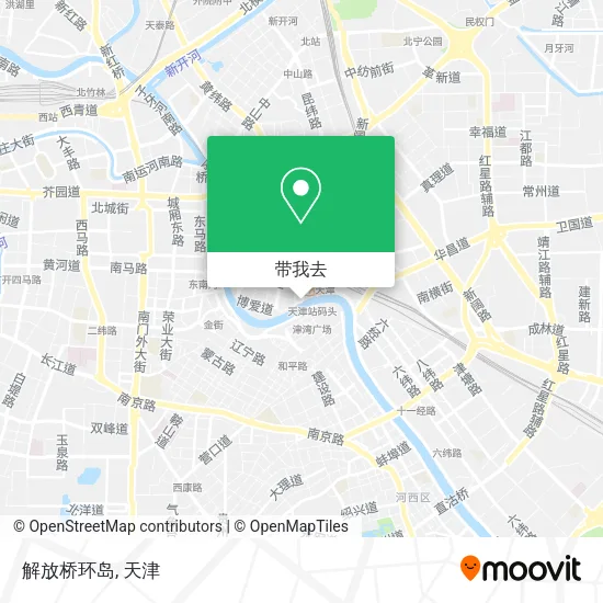 解放桥环岛地图