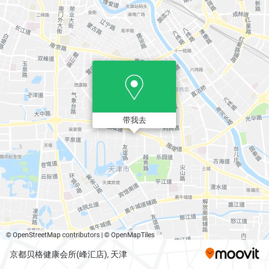 京都贝格健康会所(峰汇店)地图