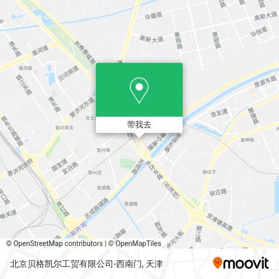 北京贝格凯尔工贸有限公司-西南门地图