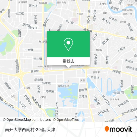 南开大学西南村-20斋地图