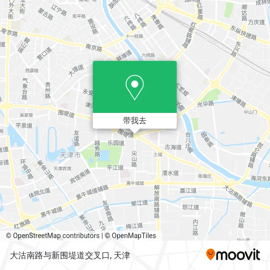 大沽南路与新围堤道交叉口地图