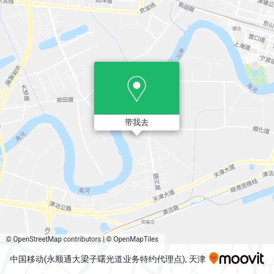 中国移动(永顺通大梁子曙光道业务特约代理点)地图