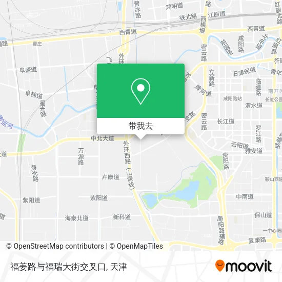 福姜路与福瑞大街交叉口地图