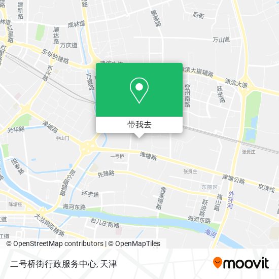 二号桥街行政服务中心地图