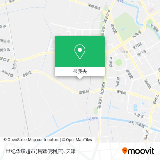 世纪华联超市(易猛便利店)地图