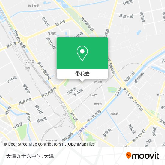 天津九十六中学地图