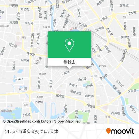 河北路与重庆道交叉口地图