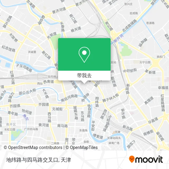 地纬路与四马路交叉口地图