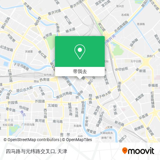 四马路与元纬路交叉口地图
