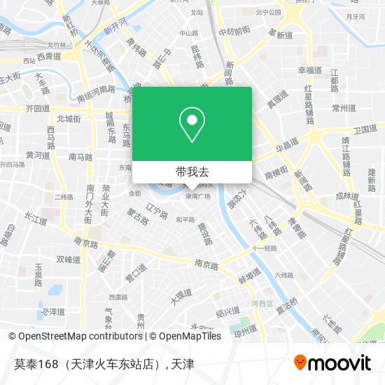 莫泰168（天津火车东站店）地图