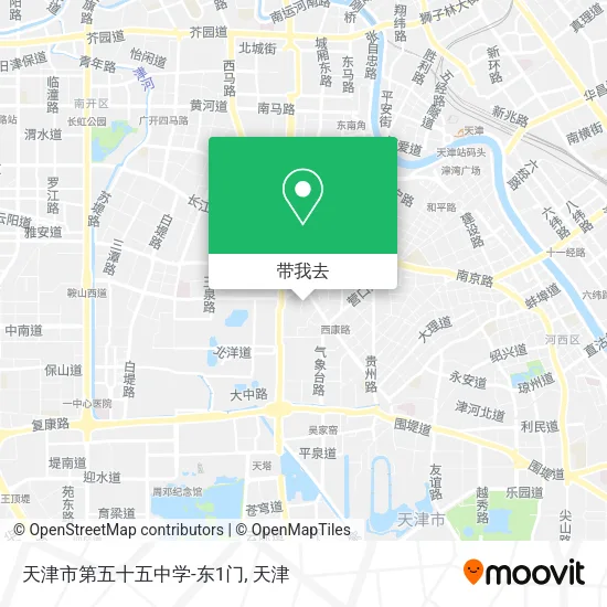 天津市第五十五中学-东1门地图