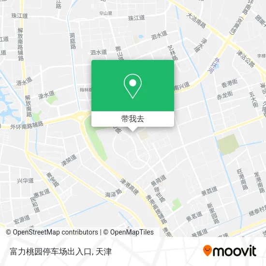 富力桃园停车场出入口地图