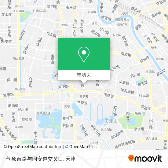 气象台路与同安道交叉口地图