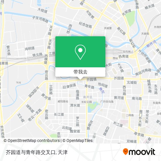 芥园道与青年路交叉口地图
