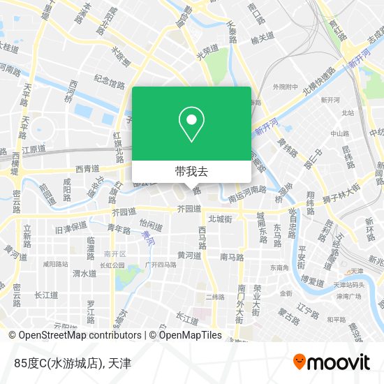 85度C(水游城店)地图