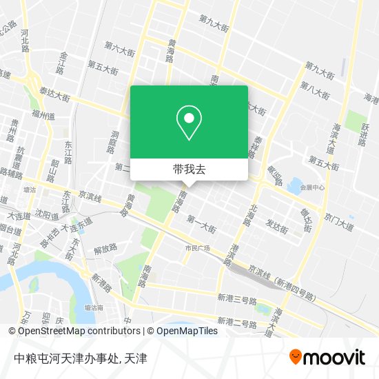 中粮屯河天津办事处地图