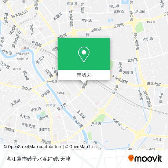 名江装饰砂子水泥红砖地图
