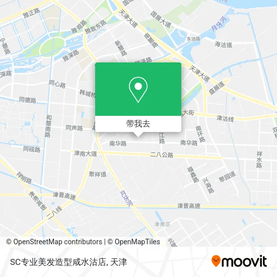 SC专业美发造型咸水沽店地图