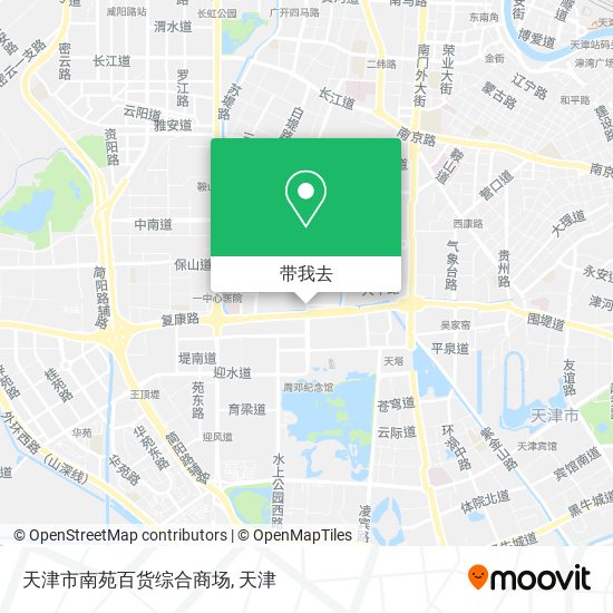 天津市南苑百货综合商场地图