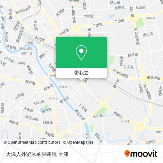 天津人外贸原单服装店地图