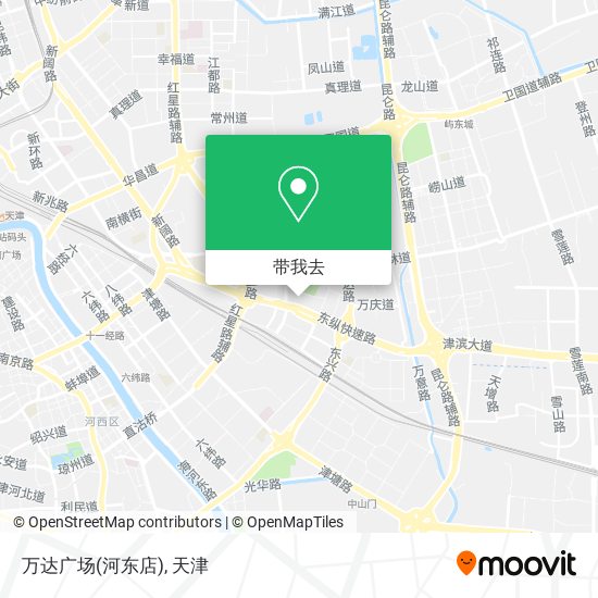 万达广场(河东店)地图