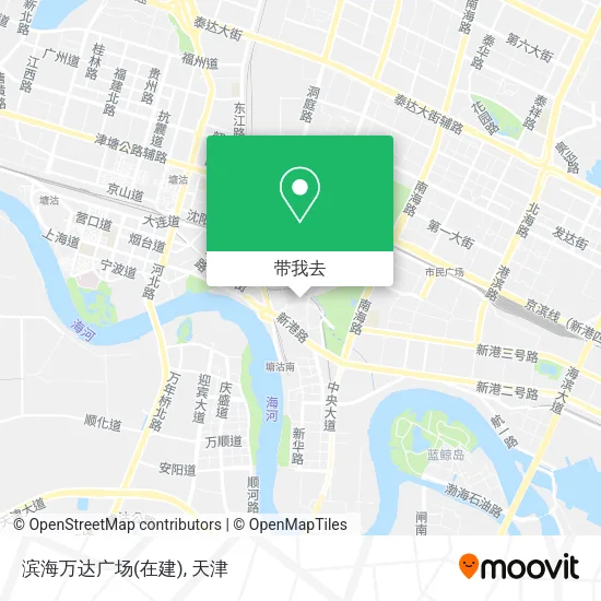 滨海万达广场(在建)地图