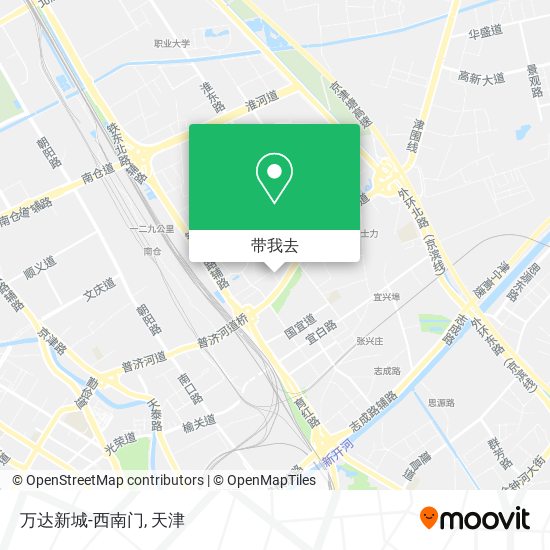 万达新城-西南门地图