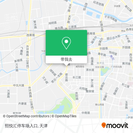 熙悦汇停车场入口地图