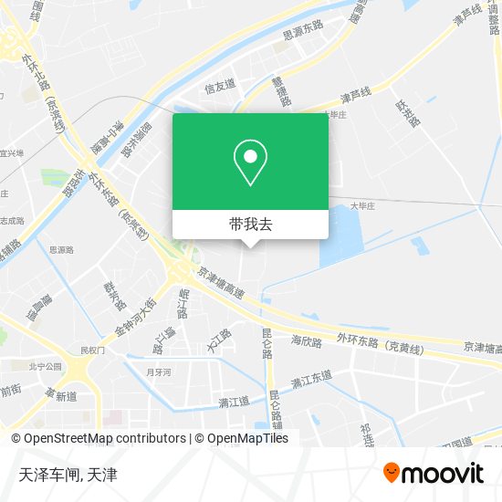 天泽车闸地图