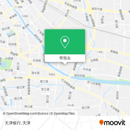天津银行地图