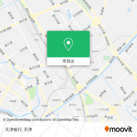 天津银行地图