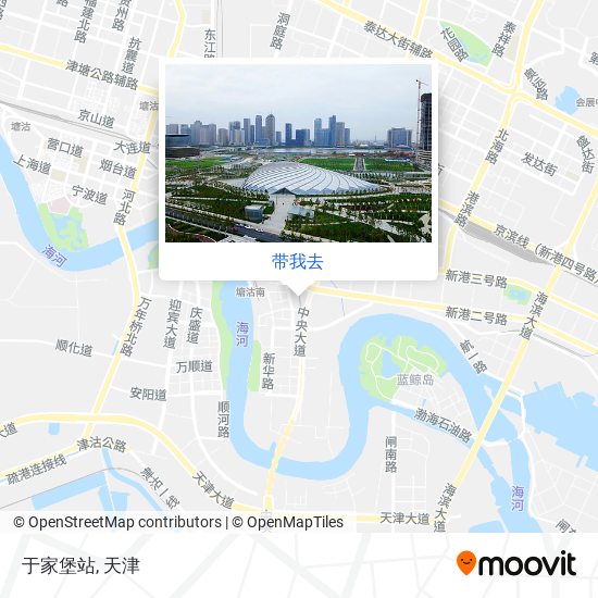 于家堡站地图