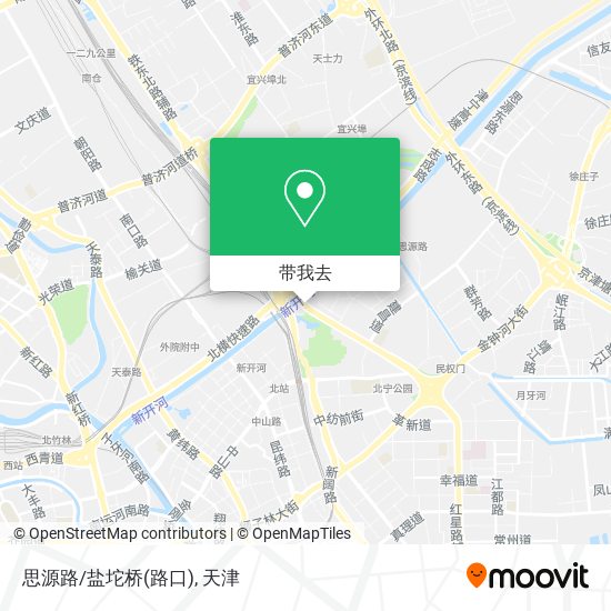 思源路/盐坨桥(路口)地图