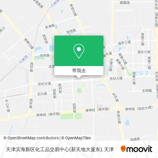 天津滨海新区化工品交易中心(新天地大厦东)地图