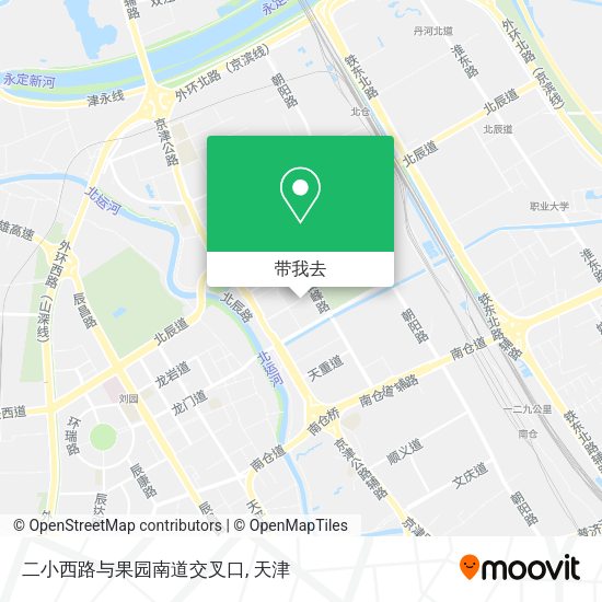 二小西路与果园南道交叉口地图