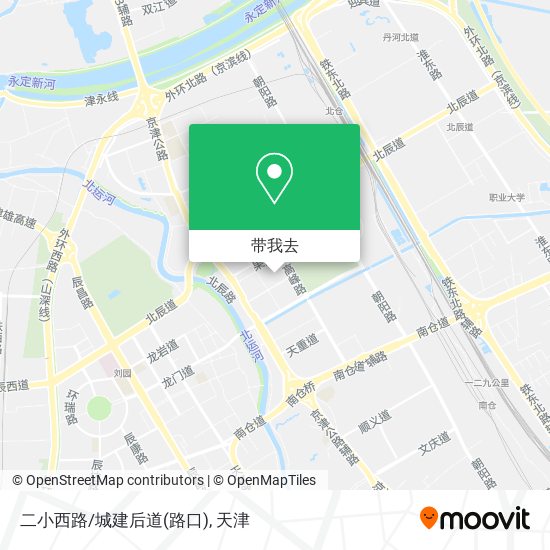 二小西路/城建后道(路口)地图