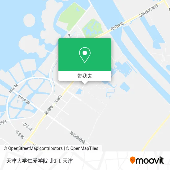 天津大学仁爱学院-北门地图