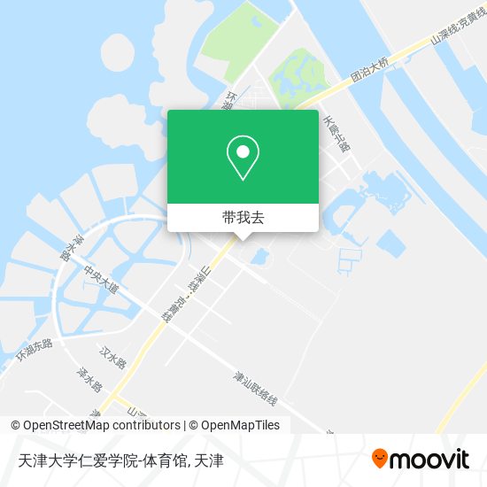 天津大学仁爱学院-体育馆地图