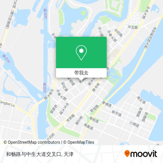 和畅路与中生大道交叉口地图