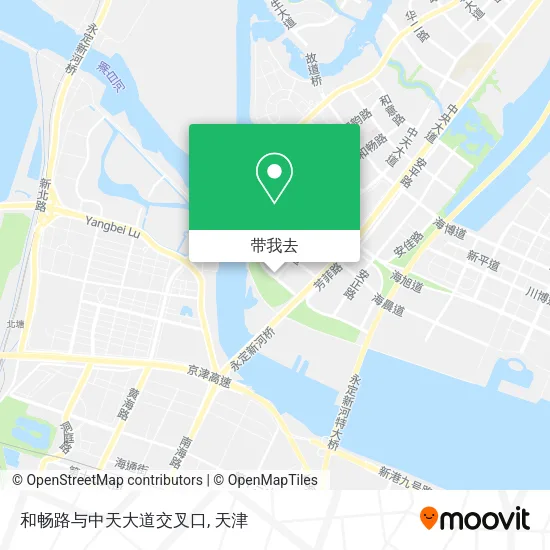 和畅路与中天大道交叉口地图