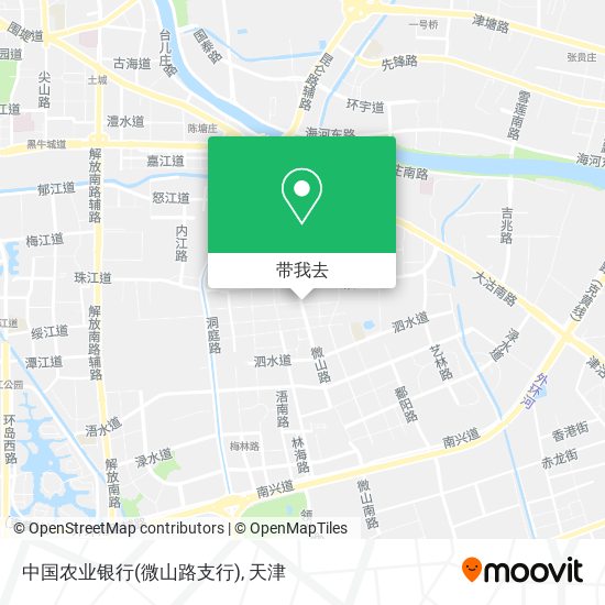 中国农业银行(微山路支行)地图
